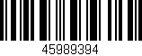 Código de barras (EAN, GTIN, SKU, ISBN): '45989394'