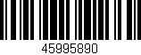 Código de barras (EAN, GTIN, SKU, ISBN): '45995890'