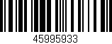 Código de barras (EAN, GTIN, SKU, ISBN): '45995933'