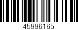 Código de barras (EAN, GTIN, SKU, ISBN): '45996165'