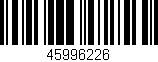Código de barras (EAN, GTIN, SKU, ISBN): '45996226'