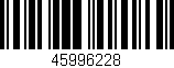 Código de barras (EAN, GTIN, SKU, ISBN): '45996228'