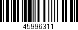 Código de barras (EAN, GTIN, SKU, ISBN): '45996311'