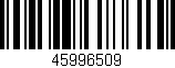 Código de barras (EAN, GTIN, SKU, ISBN): '45996509'
