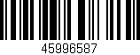 Código de barras (EAN, GTIN, SKU, ISBN): '45996587'