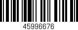Código de barras (EAN, GTIN, SKU, ISBN): '45996676'
