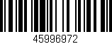 Código de barras (EAN, GTIN, SKU, ISBN): '45996972'