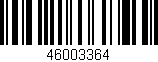 Código de barras (EAN, GTIN, SKU, ISBN): '46003364'