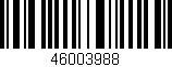 Código de barras (EAN, GTIN, SKU, ISBN): '46003988'