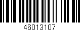 Código de barras (EAN, GTIN, SKU, ISBN): '46013107'