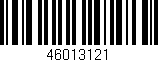 Código de barras (EAN, GTIN, SKU, ISBN): '46013121'