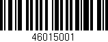 Código de barras (EAN, GTIN, SKU, ISBN): '46015001'