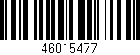 Código de barras (EAN, GTIN, SKU, ISBN): '46015477'