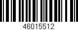Código de barras (EAN, GTIN, SKU, ISBN): '46015512'