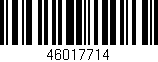Código de barras (EAN, GTIN, SKU, ISBN): '46017714'