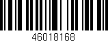 Código de barras (EAN, GTIN, SKU, ISBN): '46018168'
