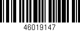 Código de barras (EAN, GTIN, SKU, ISBN): '46019147'