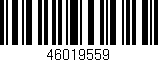 Código de barras (EAN, GTIN, SKU, ISBN): '46019559'