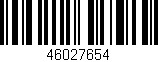 Código de barras (EAN, GTIN, SKU, ISBN): '46027654'