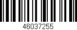 Código de barras (EAN, GTIN, SKU, ISBN): '46037255'