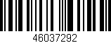 Código de barras (EAN, GTIN, SKU, ISBN): '46037292'