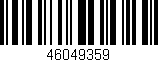 Código de barras (EAN, GTIN, SKU, ISBN): '46049359'