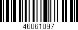 Código de barras (EAN, GTIN, SKU, ISBN): '46061097'