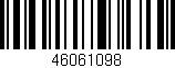 Código de barras (EAN, GTIN, SKU, ISBN): '46061098'