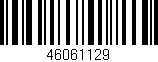 Código de barras (EAN, GTIN, SKU, ISBN): '46061129'