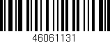 Código de barras (EAN, GTIN, SKU, ISBN): '46061131'