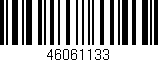 Código de barras (EAN, GTIN, SKU, ISBN): '46061133'