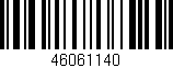 Código de barras (EAN, GTIN, SKU, ISBN): '46061140'
