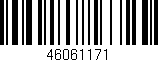 Código de barras (EAN, GTIN, SKU, ISBN): '46061171'