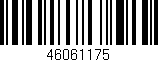 Código de barras (EAN, GTIN, SKU, ISBN): '46061175'