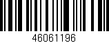 Código de barras (EAN, GTIN, SKU, ISBN): '46061196'