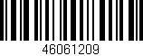 Código de barras (EAN, GTIN, SKU, ISBN): '46061209'