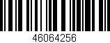 Código de barras (EAN, GTIN, SKU, ISBN): '46064256'