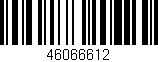 Código de barras (EAN, GTIN, SKU, ISBN): '46066612'