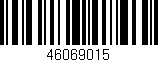 Código de barras (EAN, GTIN, SKU, ISBN): '46069015'