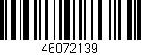 Código de barras (EAN, GTIN, SKU, ISBN): '46072139'