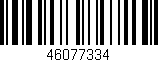 Código de barras (EAN, GTIN, SKU, ISBN): '46077334'