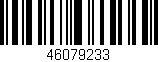 Código de barras (EAN, GTIN, SKU, ISBN): '46079233'