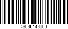 Código de barras (EAN, GTIN, SKU, ISBN): '46080143009'