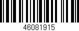 Código de barras (EAN, GTIN, SKU, ISBN): '46081915'