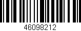 Código de barras (EAN, GTIN, SKU, ISBN): '46098212'