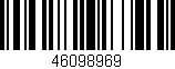 Código de barras (EAN, GTIN, SKU, ISBN): '46098969'