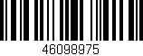 Código de barras (EAN, GTIN, SKU, ISBN): '46098975'