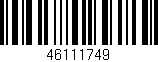Código de barras (EAN, GTIN, SKU, ISBN): '46111749'