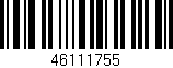 Código de barras (EAN, GTIN, SKU, ISBN): '46111755'
