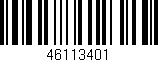 Código de barras (EAN, GTIN, SKU, ISBN): '46113401'
